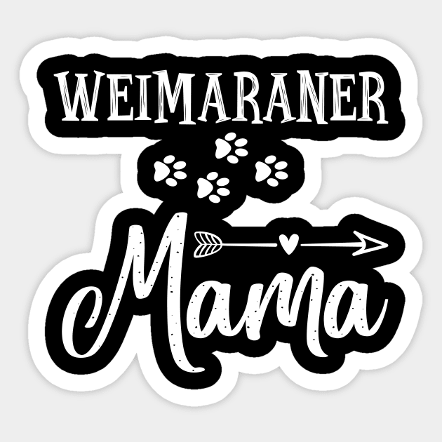 Weimaraner Mama Sticker by SimonL